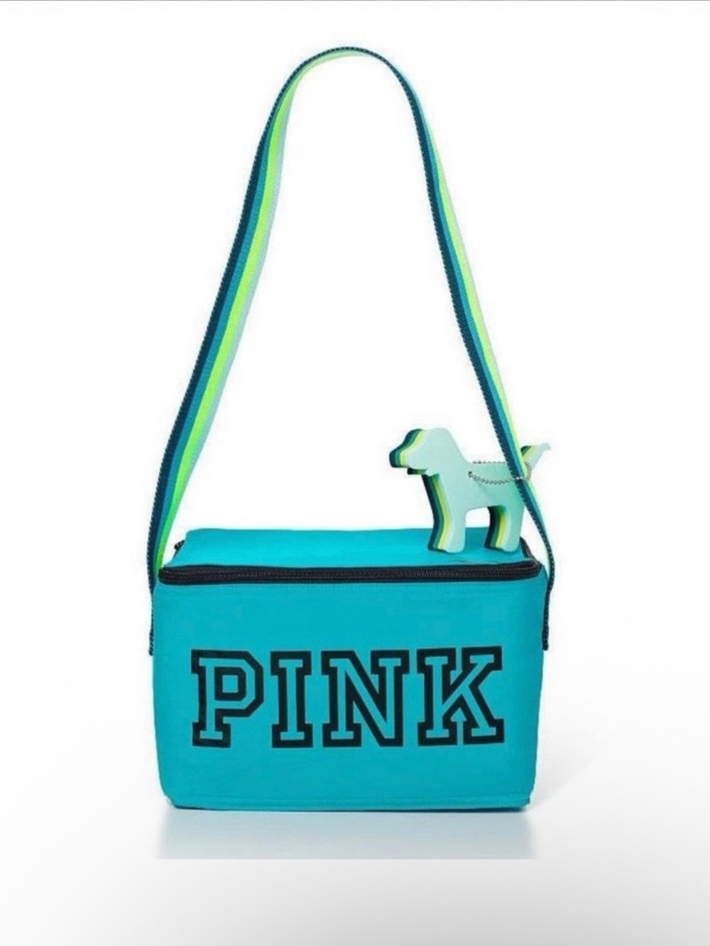 NWT Victorias Secret Pink Ltd Edition Beach Insulated Cooler Lunch Box Teal Blue